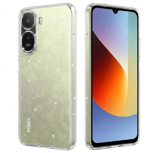 Θήκη για Xiaomi Redmi A7 Pro 4G, Techsuit, SparkleSkin Big Hole, Διάφανη