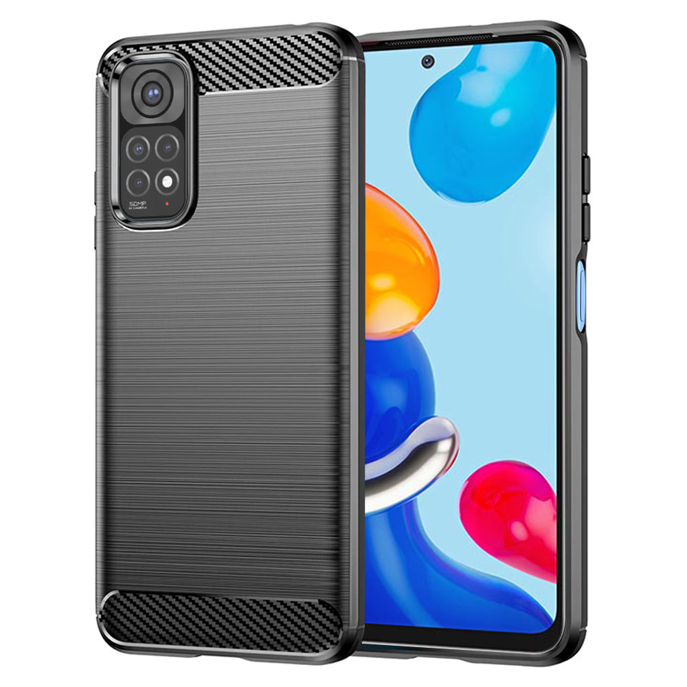 Θήκη για Xiaomi Redmi Note 11S / Note 11, Techsuit, Carbon, Μαύρο