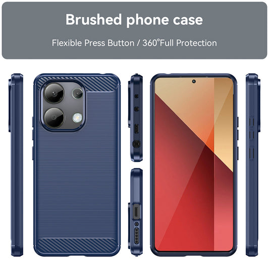 Θήκη για Xiaomi Redmi Note 13 4G, Techsuit, Carbon, Μπλε