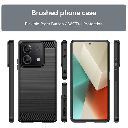 Θήκη για Xiaomi Redmi Note 13 4G, Techsuit, Carbon, Μαύρο