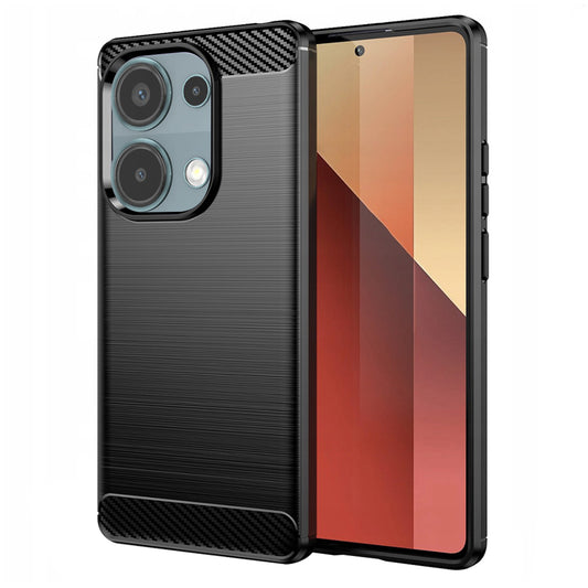 Θήκη για Xiaomi Redmi Note 13 Pro 4G / Poco M6 Pro 4G, Techsuit, Carbon, Μαύρο