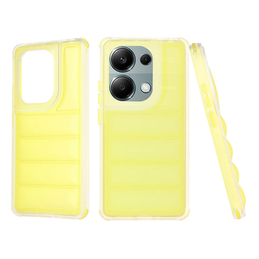 Θήκη για Xiaomi Redmi Note 13 Pro 4G / Poco M6 Pro 4G, Techsuit, Wave Shield, Κίτρινη