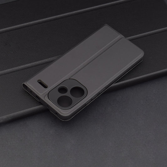 Θήκη για Xiaomi Redmi Note 13 Pro+, Techsuit, Magskin Book, Μαύρη