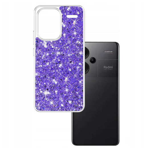 Θήκη για Xiaomi Redmi Note 13 Pro+, Techsuit, Sparkly Glitter, Μωβ