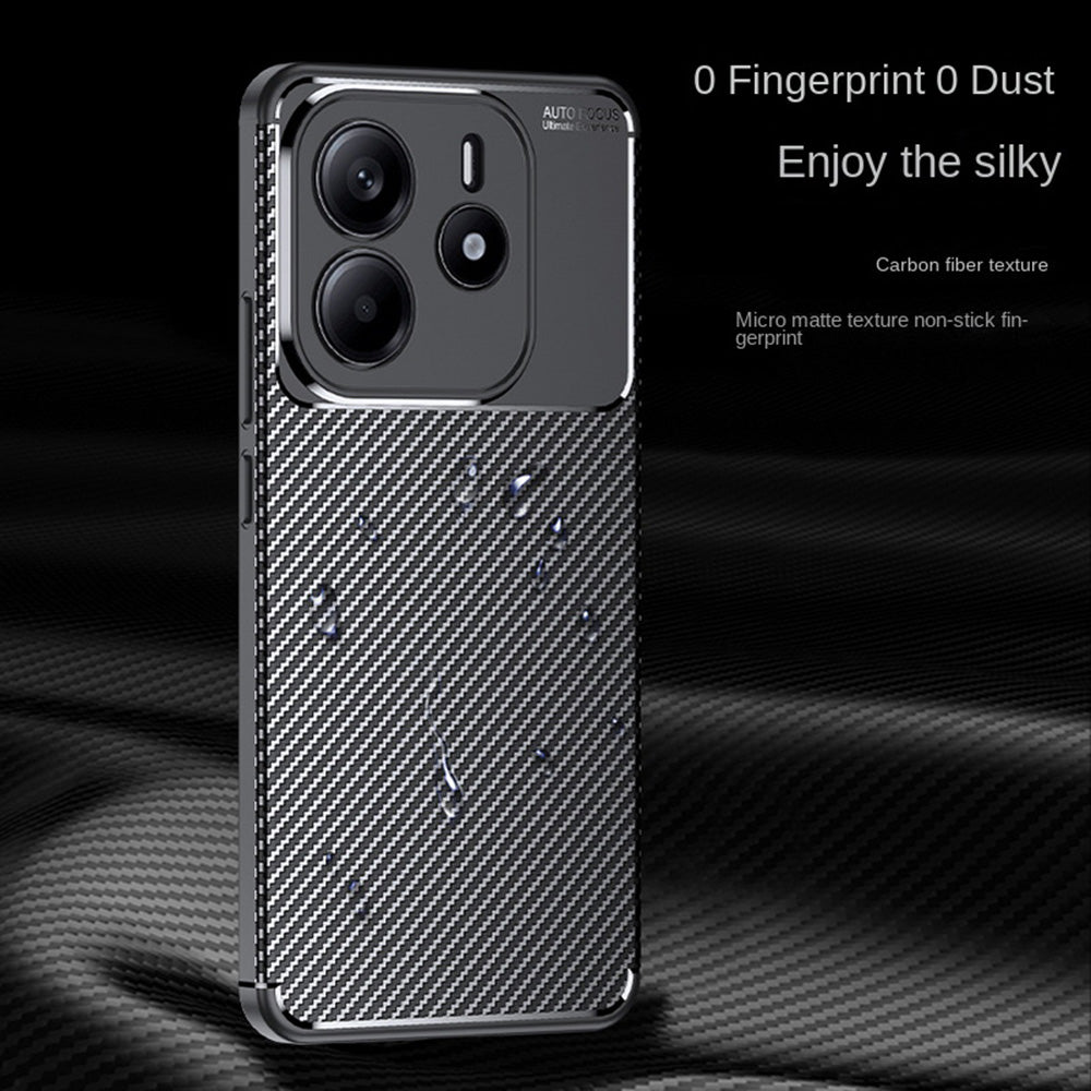 Θήκη για Xiaomi Redmi Note 14 5G, Techsuit, CarbonFiber, Μαύρη