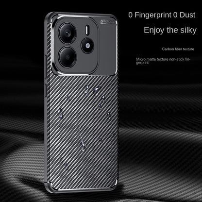 Θήκη για Xiaomi Redmi Note 14 5G, Techsuit, CarbonFiber, Μαύρη