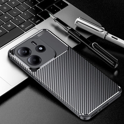 Θήκη για Xiaomi Redmi Note 14 5G, Techsuit, CarbonFiber, Μαύρη