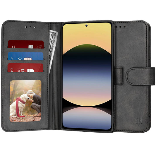 Θήκη για Xiaomi Redmi Note 14 5G, Techsuit, Diary Book, Μαύρη