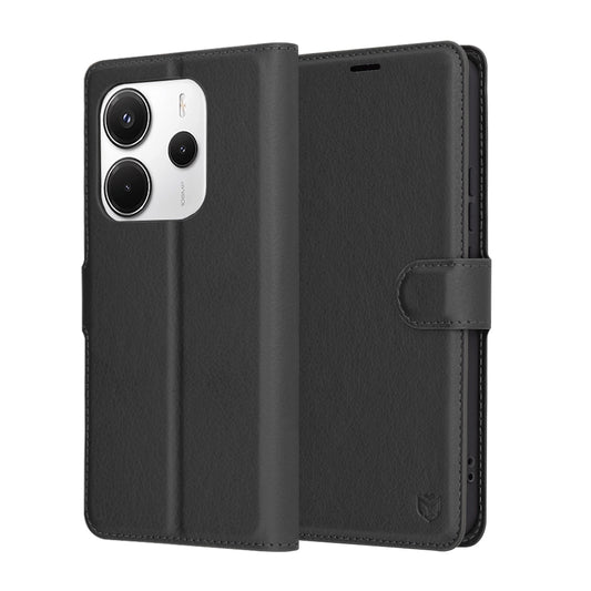 Θήκη για Xiaomi Redmi Note 14 5G, Techsuit, Leather Folio, Μαύρο