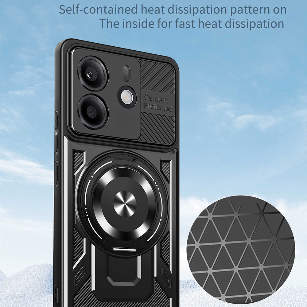 Θήκη για Xiaomi Redmi Note 14 5G, Techsuit, RuggedCam, Μωβ