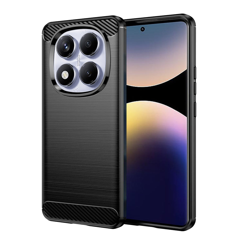 Θήκη για Xiaomi Redmi Note 14 Pro 4G, Techsuit, Άνθρακας, Μαύρο