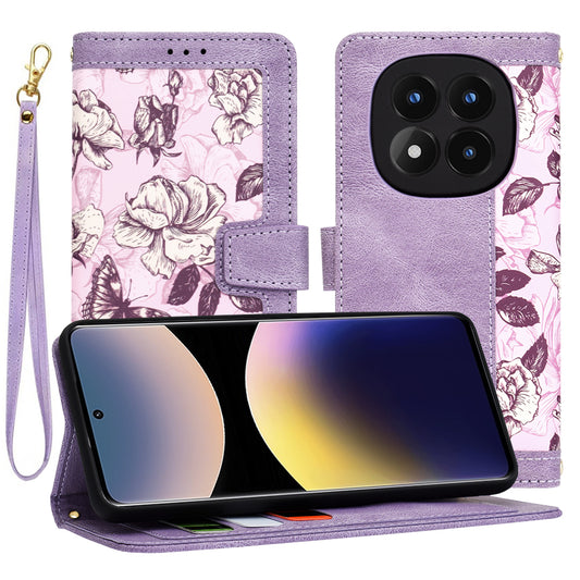 Θήκη για Xiaomi Redmi Note 14 Pro 4G, Techsuit, FlipCraft, Μωβ