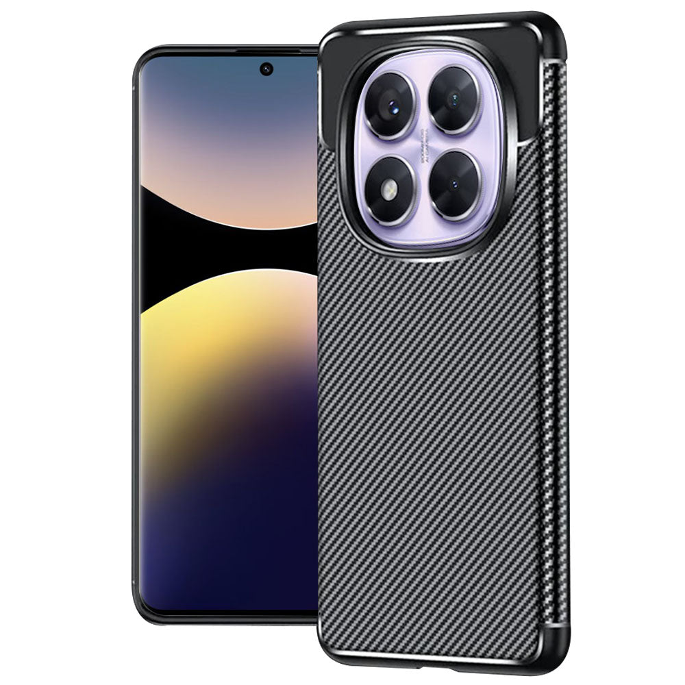 Θήκη για Xiaomi Redmi Note 14 Pro+ 5G / Note 14 Pro 5G / Poco X7, Techsuit, CarbonFiber, Μαύρη