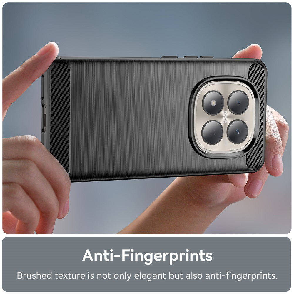 Θήκη για Xiaomi Redmi Note 15 Pro 4G, Techsuit, Καρμπόν, Μαύρη