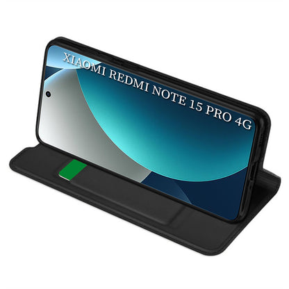 Θήκη για Xiaomi Redmi Note 15 Pro 4G, Techsuit, Magskin Book, Μαύρη