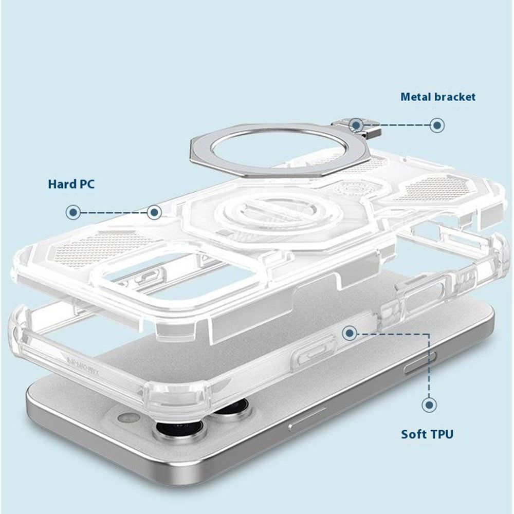 Θήκη για Xiaomi Redmi Note 15 Pro 5G, Techsuit, Carbon Shield Pro, Λευκή