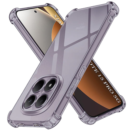 Θήκη για Xiaomi Redmi Note 15 Pro 5G, Techsuit, Shockproof Clear, Μαύρη