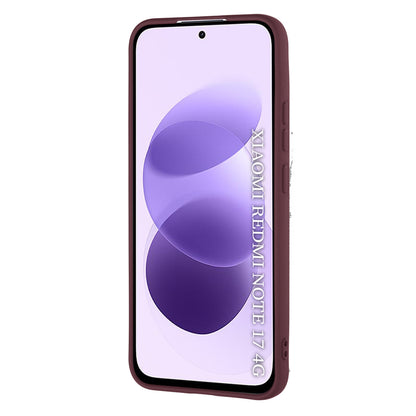 Θήκη για Xiaomi Redmi Note 17 4G / Note 17 5G, Techsuit, SoftFlex, Μπορντό