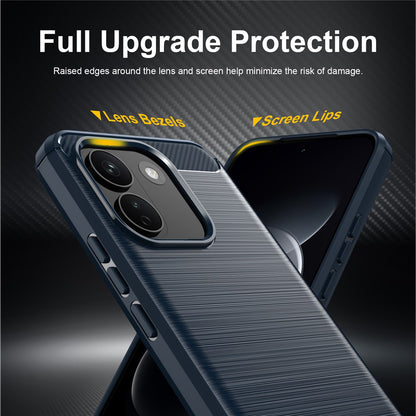 Case for Xiaomi Redmi Note 17 Pro Max, Techsuit, Carbon, Blue