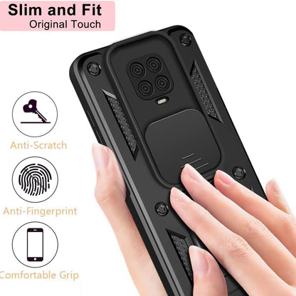 Θήκη για Xiaomi Redmi Note 9S / Note 9 Pro / Note 9 Pro Max, Techsuit, CamShield, Μαύρο