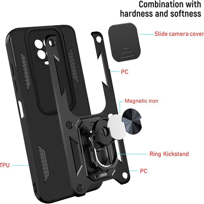 Θήκη για Xiaomi Redmi Note 9S / Note 9 Pro / Note 9 Pro Max, Techsuit, CamShield, Μαύρο