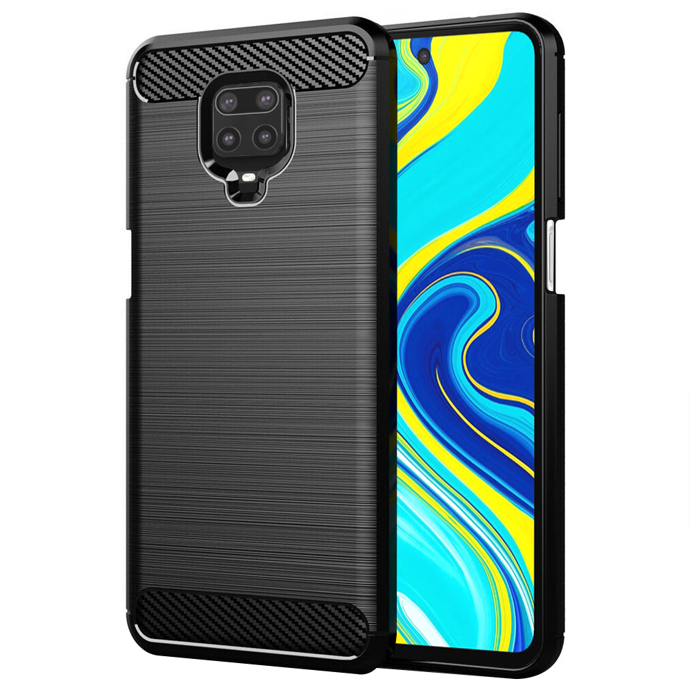 Θήκη για Xiaomi Redmi Note 9S / Note 9 Pro / Note 9 Pro Max, Techsuit, Άνθρακας, Μαύρο