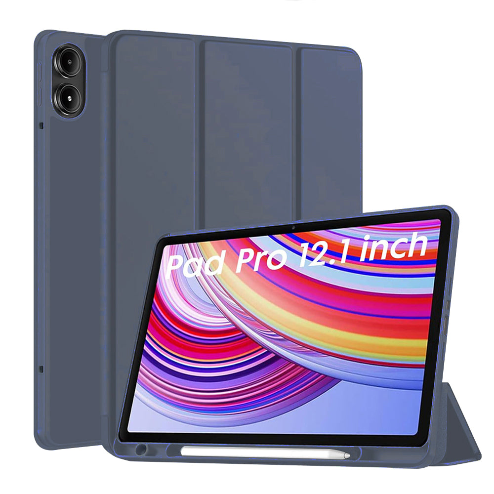 Θήκη για Xiaomi Redmi Pad Pro / Pad / Pad Pro 5G, Techsuit, Flex Trifold, Μπλε σκούρο