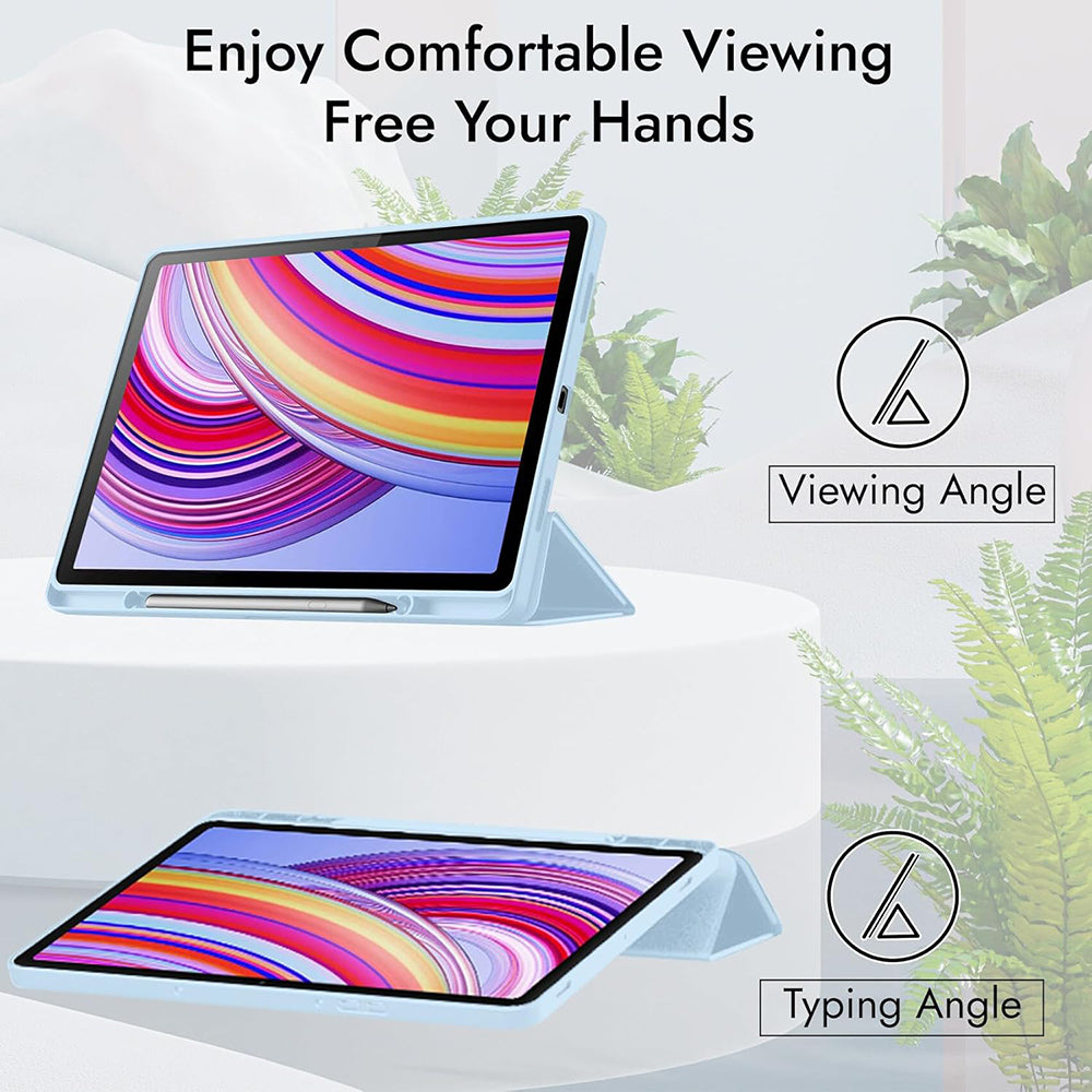 Θήκη για Xiaomi Redmi Pad Pro / Pad / Pad Pro 5G, Techsuit, Flex Trifold, Μπλε σκούρο