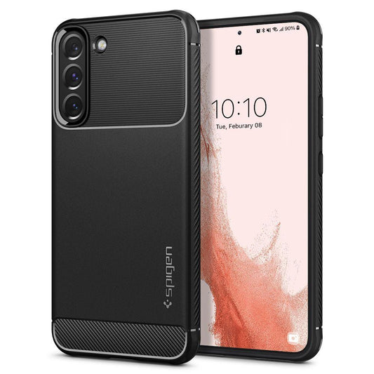 Θήκη για Samsung Galaxy S22 5G S901, Spigen, Rugged Armor, μαύρο ACS03986