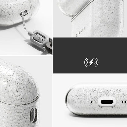 Θήκη Ringke Air Glitter για Apple AirPods 3, Διάφανη