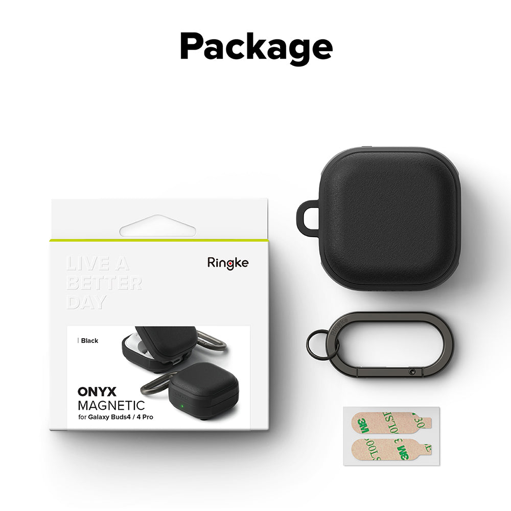 Θήκη Ringke Onyx Magnetic για Samsung Galaxy Buds4 / Buds4 Pro, Μαύρη