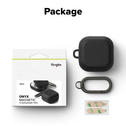 Θήκη Ringke Onyx Magnetic για Samsung Galaxy Buds4 / Buds4 Pro, Μαύρη