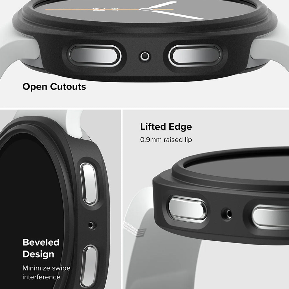 Θήκη Ringke Slim για Samsung Galaxy Watch8 44mm, Σετ 2 τεμάχια, Μαύρο Ματ