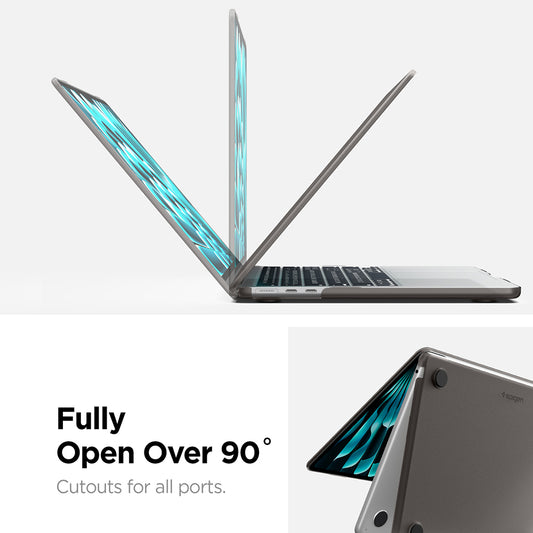 Θήκη Spigen Airskin για Apple MacBook Air 13 ιντσών (2026) / (2025) / (2024) / (2022), Μαύρη Ματ ACS11531