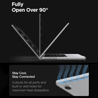 Θήκη Spigen Airskin για Apple MacBook Pro 16inch (2026) / (2024) / (2023) / (2021), Διαφανής Ματ ACS11526