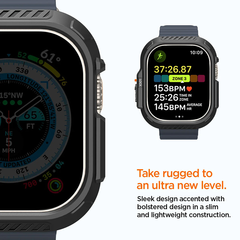 Θήκη Spigen Lock Fit για Apple Watch Ultra Series, Μαύρο Ματ ACS06208