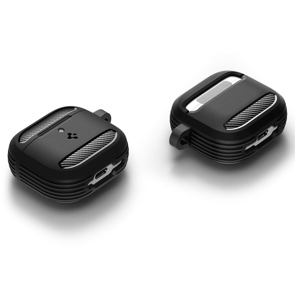 Θήκη Spigen Rugged Armor για Apple AirPods 4, Ματ Μαύρη