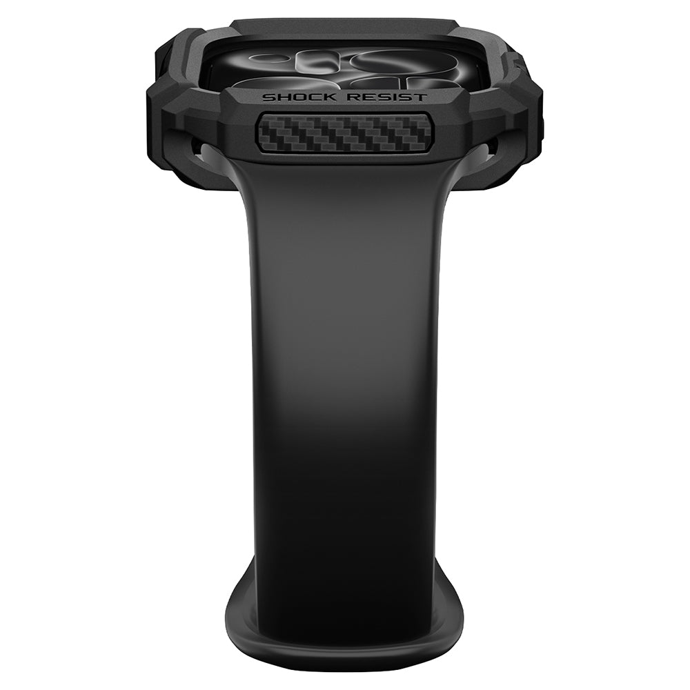 Θήκη Spigen Rugged Armor για Apple Watch Series 12 42mm, Μαύρη Ματ ACS11877