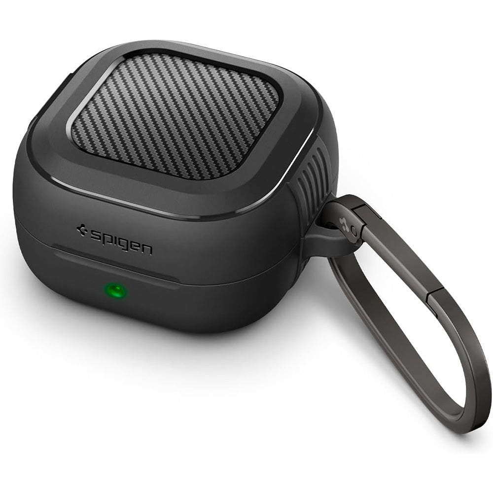 Θήκη Spigen Rugged Armor για Samsung Galaxy Buds4 / Buds4 Pro, Ματ Μαύρη ACS11200