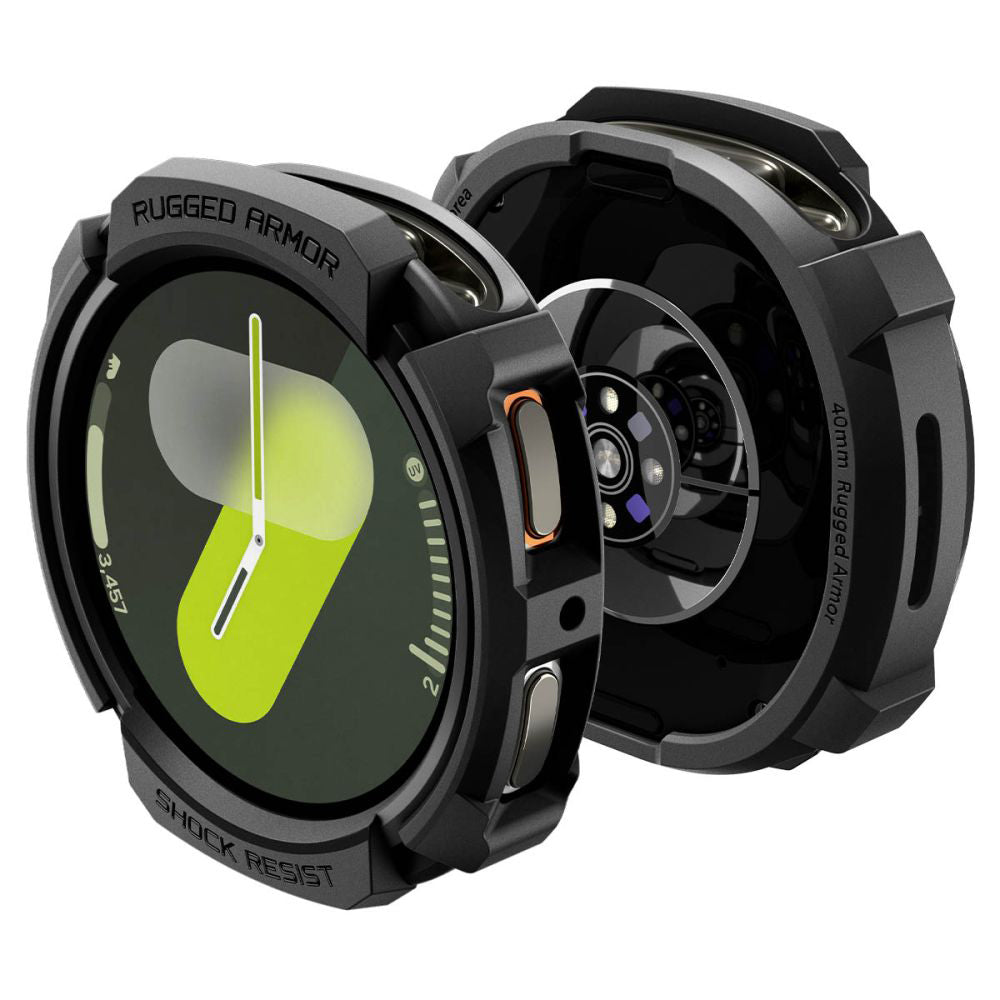 Θήκη Spigen Rugged Armor για Samsung Galaxy Watch8 40mm, Μαύρη ACS10004