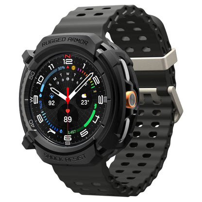 Θήκη Spigen Rugged Armor για Samsung Galaxy Watch8 Classic, Ματ Μαύρη ACS10012