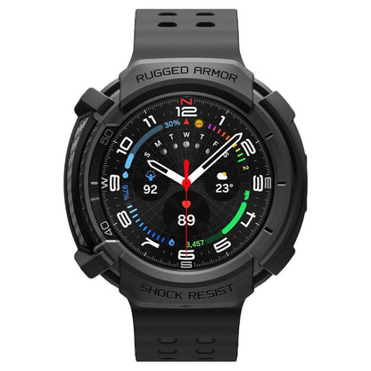 Θήκη Spigen Rugged Armor για Samsung Galaxy Watch8 Classic, Ματ Μαύρη ACS10012