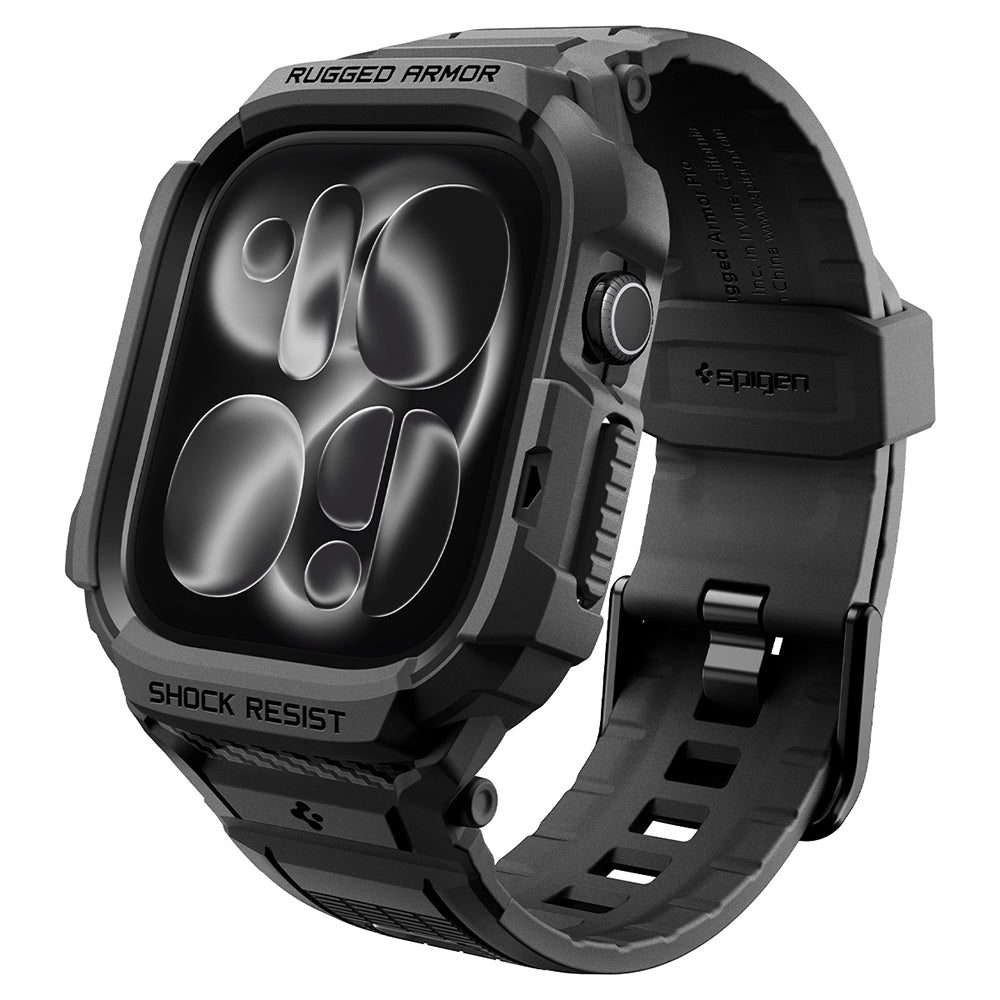Θήκη Spigen Rugged Armor Pro για Apple Watch Series 12 46mm, Μαύρο Ματ ACS11894