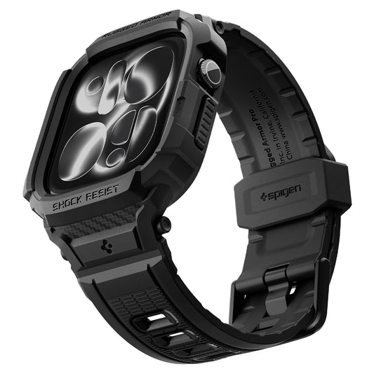 Θήκη Spigen Rugged Armor Pro για Apple Watch Series 12 46mm, Μαύρο Ματ ACS11894