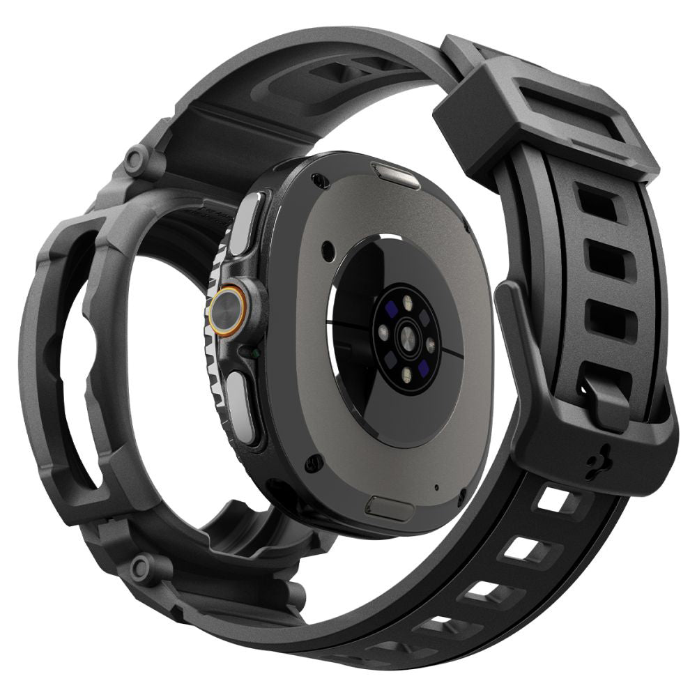Θήκη Spigen Rugged Armor Pro για Samsung Galaxy Watch8 Classic, Ματ Μαύρη ACS10013