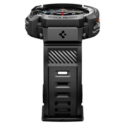 Θήκη Spigen Rugged Armor Pro για Samsung Galaxy Watch8 Classic, Ματ Μαύρη ACS10013