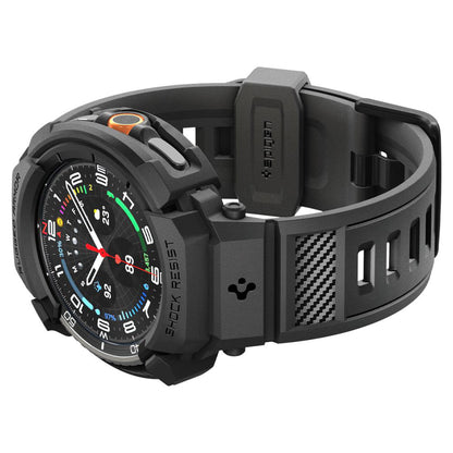 Θήκη Spigen Rugged Armor Pro για Samsung Galaxy Watch8 Classic, Ματ Μαύρη ACS10013