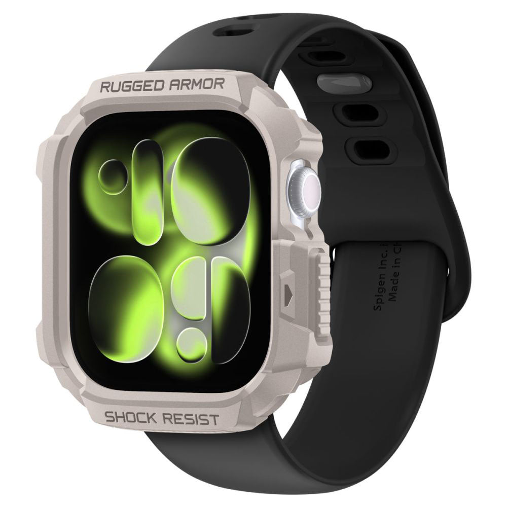 Θήκη Spigen Rugged Armor V2 για Apple Watch Series 10 / 11 42mm, Μπεζ