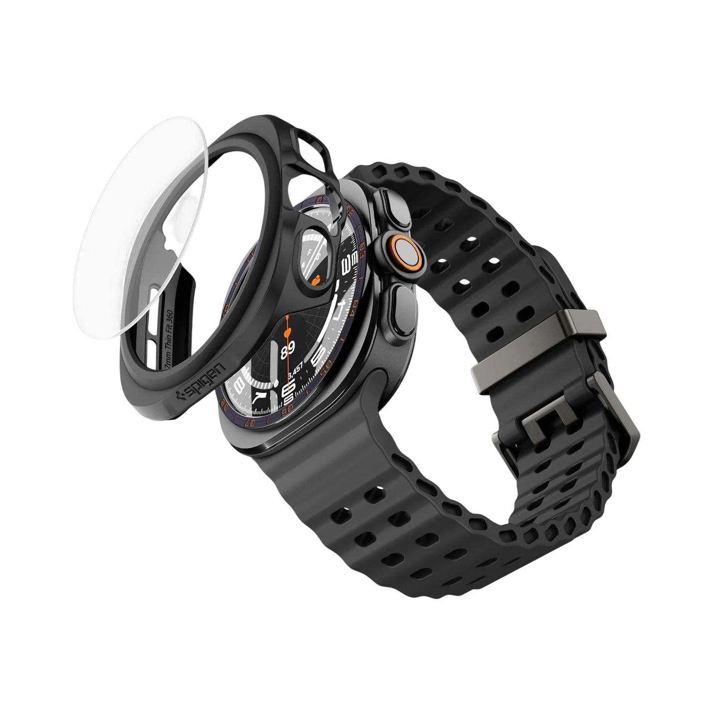 Θήκη Spigen Thin Fit 360 για Samsung Galaxy Watch Ultra2, Μαύρη ACS11609