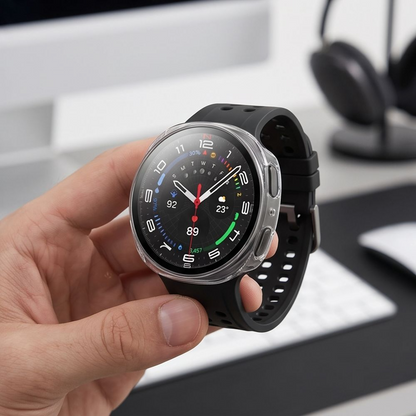 Θήκη Tech-Protect Defense για Samsung Galaxy Watch9 / Watch8 40mm, Σετ 2 τεμαχίων, Μαύρο / Διαφανές